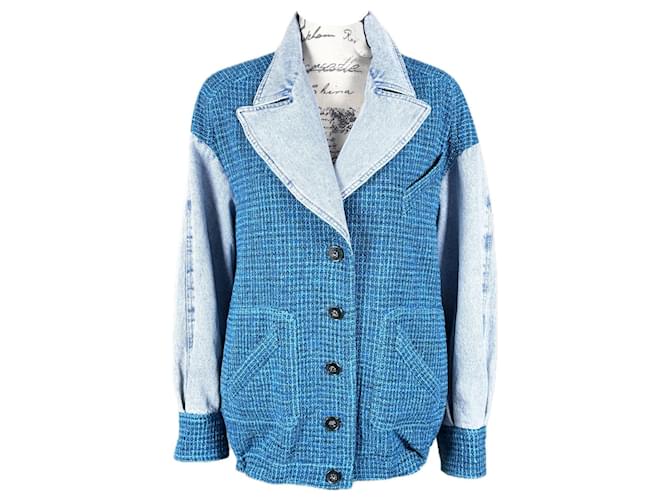 Chanel NEU 2022 Übergroße Tweed-Jacke Mehrfarben  ref.1168430