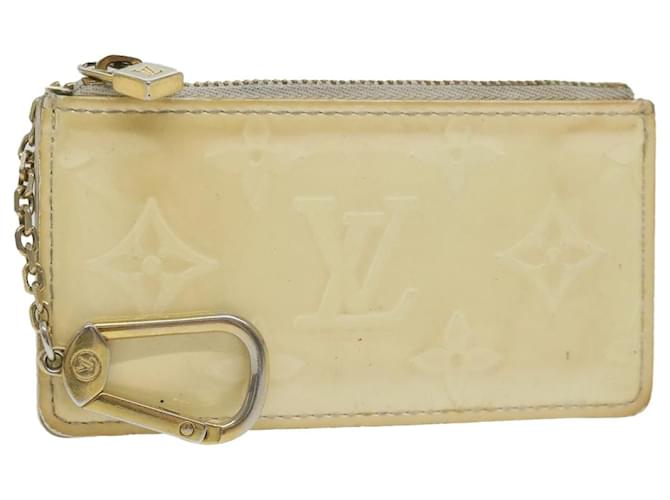 Louis Vuitton Pochette Clés Beige Lackleder  ref.1168611