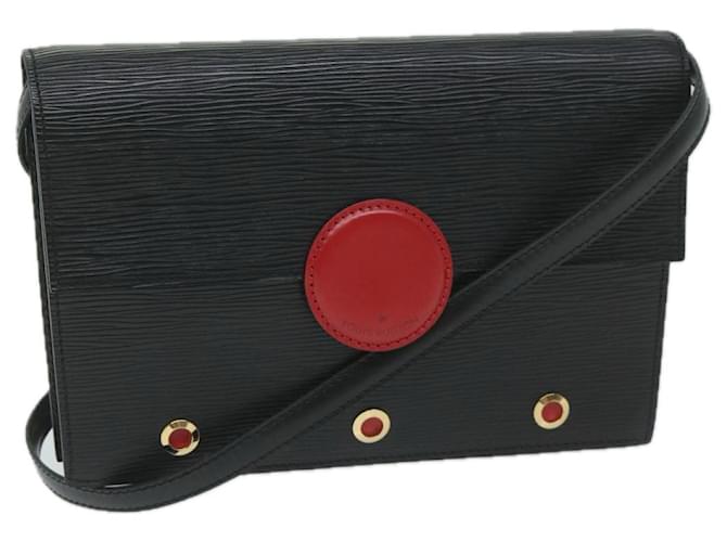 LOUIS VUITTON Epi Hublot Shoulder Bag Black Red M52557 LV Auth 60339 Leather  ref.1168720