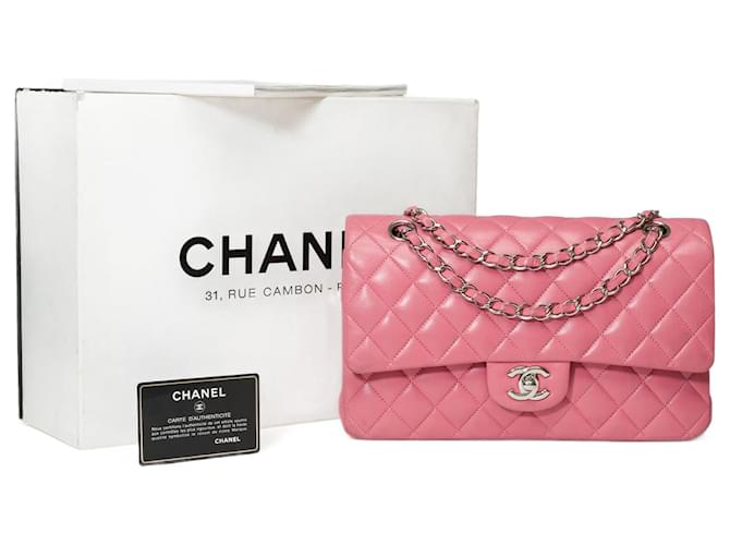Sac Chanel Timeless/Clássico em couro rosa - 101622  ref.1168823