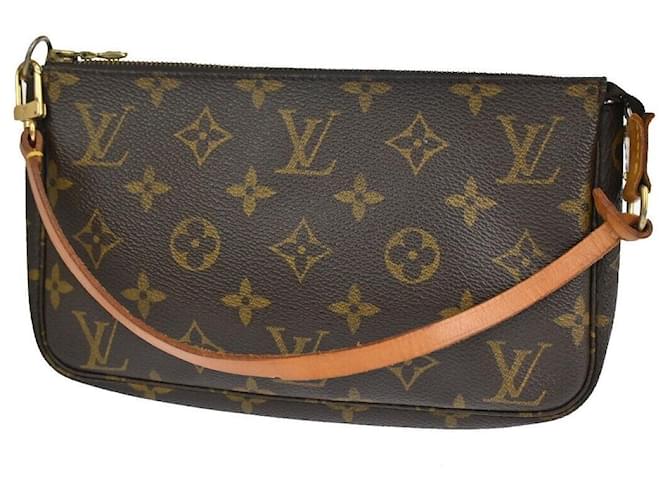 Louis Vuitton Pochette Accessoires Brown Cloth  ref.1168869