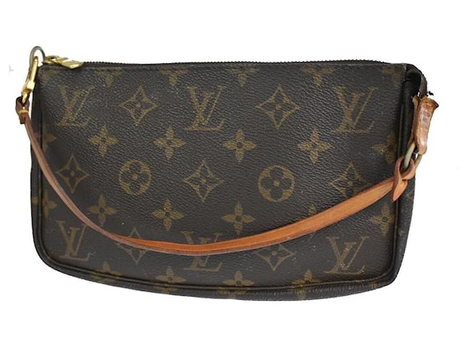 Louis Vuitton Pochette Accessoires Brown Cloth  ref.1168901