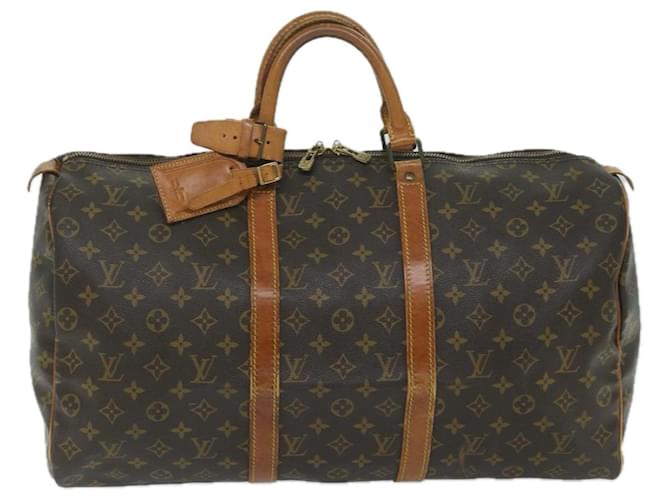 Louis Vuitton Keepall 50 Toile Marron  ref.1168939