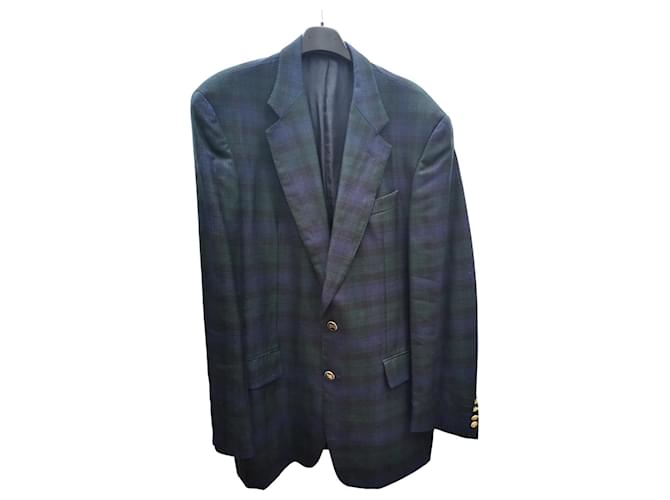 Burberry Giacche blazer Verde scuro Cotone  ref.1169119