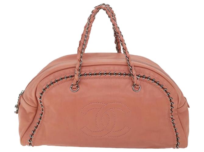 Timeless Chanel Boston Pink Leather  ref.1169150