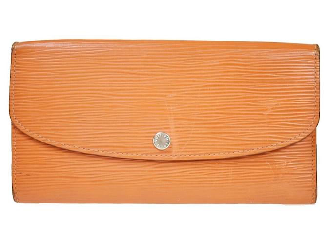 Louis Vuitton Emilie Orange Leder  ref.1169165