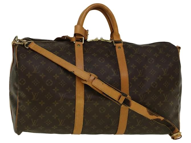 Louis Vuitton Keepall Brown Cloth  ref.1169175