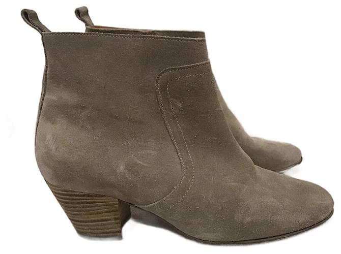 ISABEL MARANT  Ankle boots T.eu 38 Suede Beige  ref.1169275