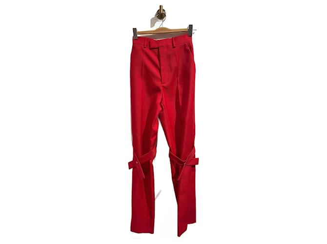 BOTTEGA VENETA  Trousers T.fr 36 cotton Red  ref.1169284