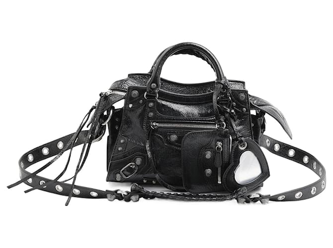 City BALENCIAGA  Handbags   Leather Black  ref.1169309
