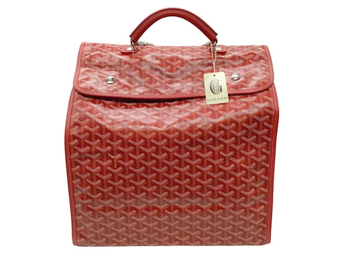 Autre Marque Goyard Red Saint Leger Briefcase Backpack Leather  ref.1169332