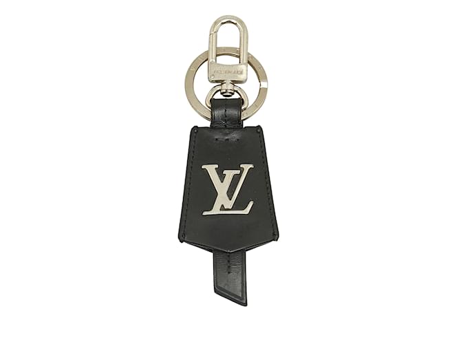 Porte-clés noir Louis Vuitton Cloche Cles Cuir  ref.1169347