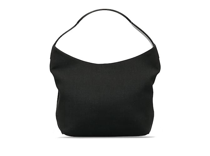 Black Gucci Canvas Shoulder Bag Leather  ref.1169374
