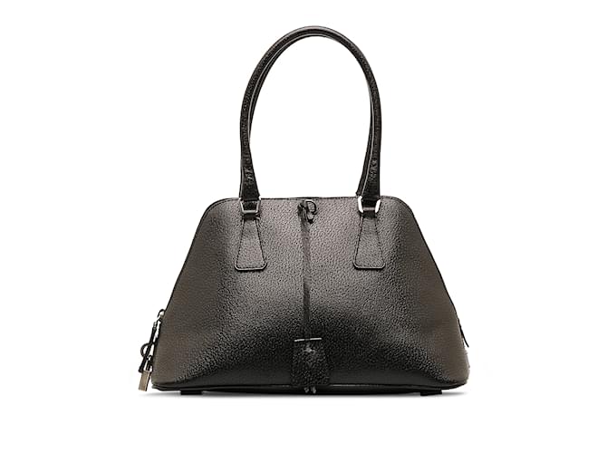 Black Prada Cinghiale Sport Handle Bag Nero Pelle  ref.1169398