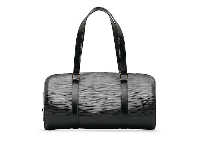 Black Louis Vuitton Epi Soufflot Handbag Leather  ref.1169444