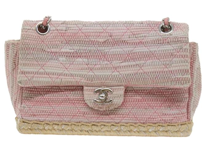 Classique Chanel Timeless Tweed Rose  ref.1169489