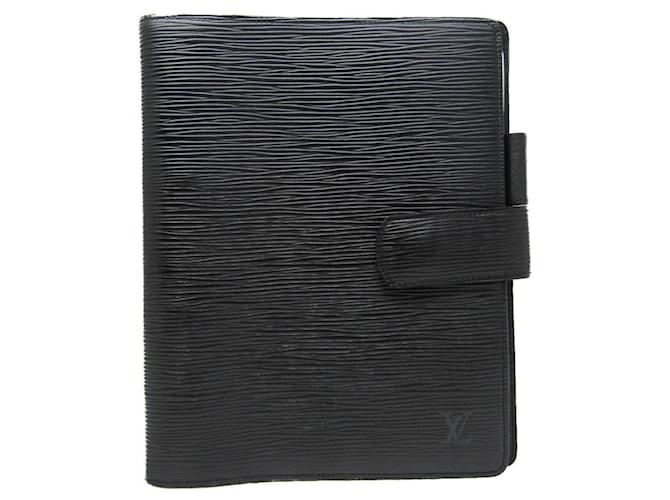Louis Vuitton Agenda Black Leather  ref.1169559