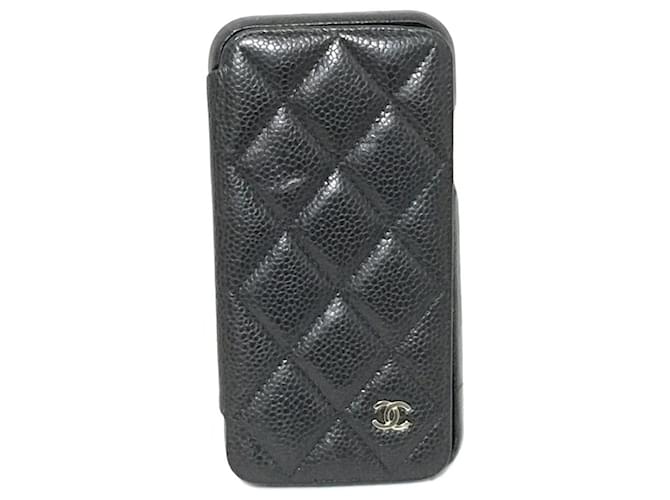 Chanel - Black Leather  ref.1169620