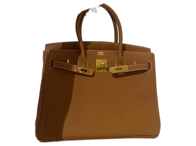 Hermès Birkin 25 Castaño Cuero  ref.1169645