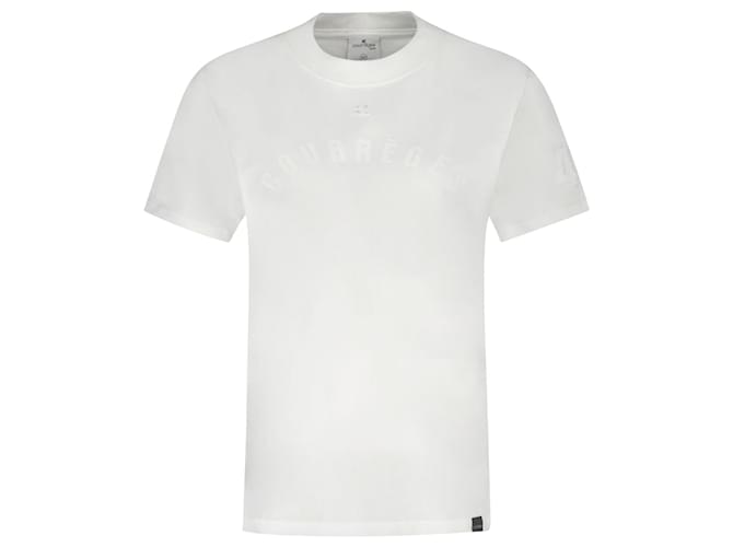 Courreges T-shirt dritta Ac - Courrèges - Cotone - Bianca Bianco  ref.1169695