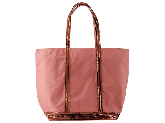 Cabas L Shopper Bag - Vanessa Bruno - Cotton - Pink Litchi  ref.1169721