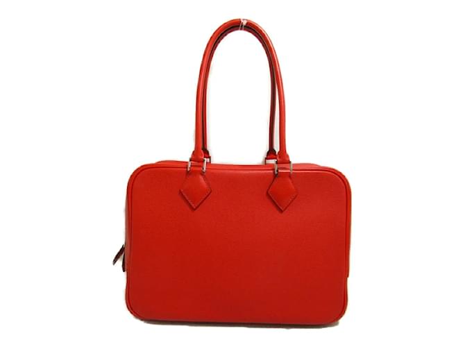 Hermès Swift Plume 28 Red Leather  ref.1169839