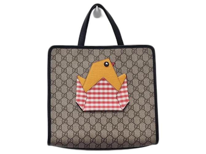 Gucci GG Chick Tote Beige Synthetic Leatherette  ref.1169887