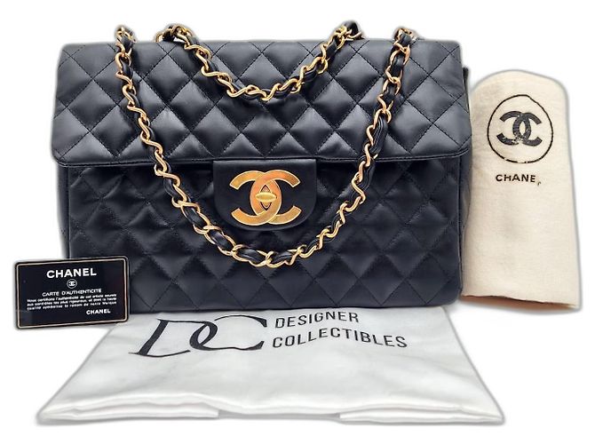 Timeless Borsa a tracolla a tracolla Chanel Classic Maxi XL Nero