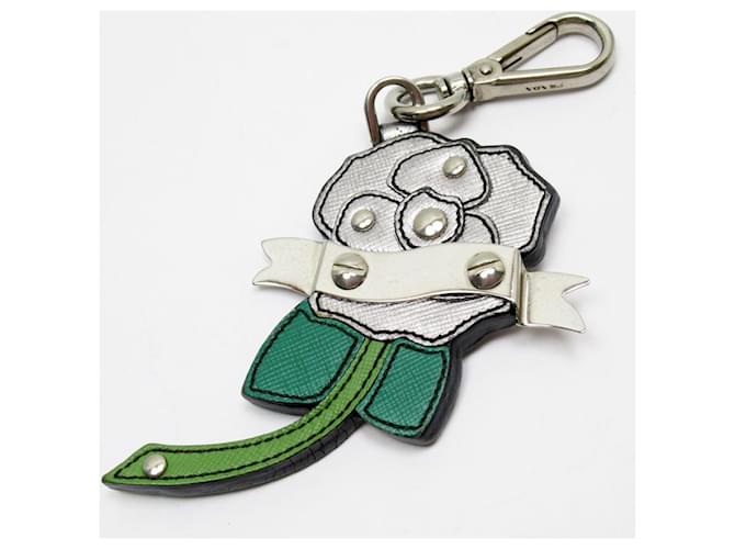 Prada Amuletos bolsa Verde Cuero  ref.1170072