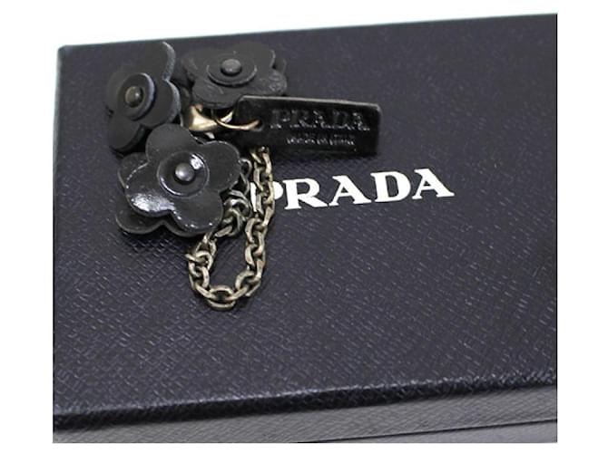 Prada Bag charms Black Metal  ref.1170075