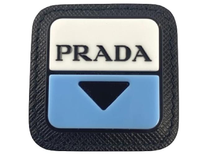 Prada Bag charms Black Leather  ref.1170084