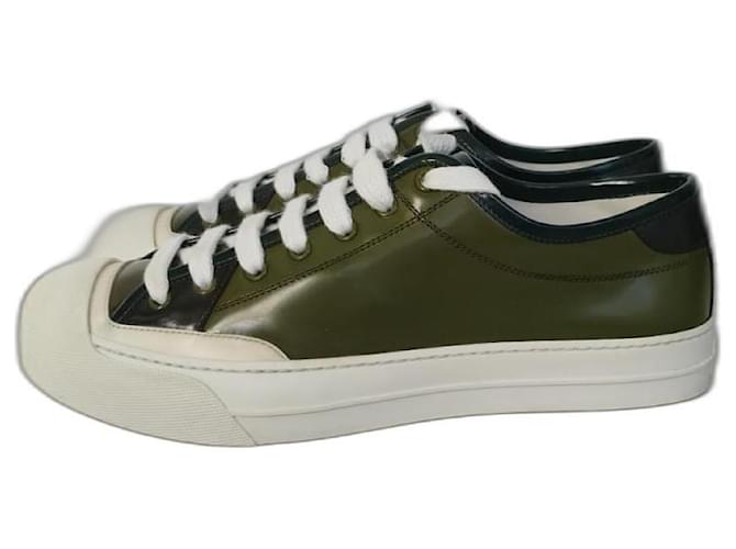 Gucci Sneakers Green Leather  ref.1170097