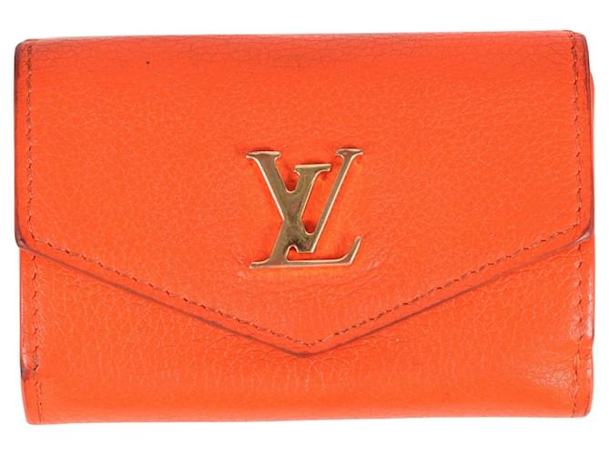 Louis Vuitton Lockmini Naranja Cuero  ref.1170119