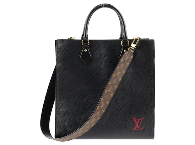 Louis Vuitton Sac Plat Negro Cuero  ref.1170128