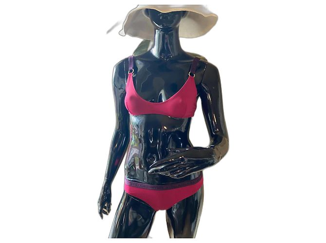 Stella Mc Cartney Traje de baño de dos piezas Stella McCartney Rojo oscuro Burdeos
