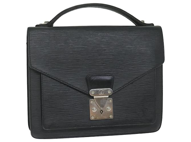 Louis Vuitton Epi Monceau 28 Hand Bag Black M52122 LV Auth 60660 Leather  ref.1170291