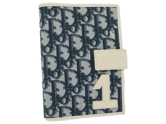 Christian Dior Trotter Canvas Agenda Day Planner Cover Navy Auth th4363 Marineblau  ref.1170367
