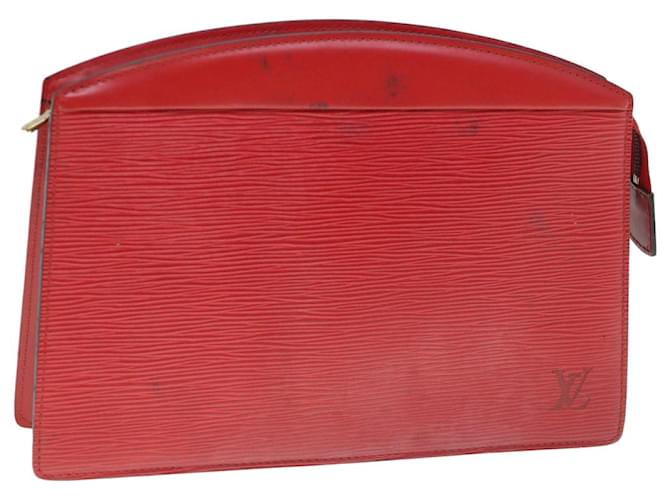 LOUIS VUITTON Epi Trousse Crete Clutch Bag Red M48407 LV Auth 60479 Leather  ref.1170374