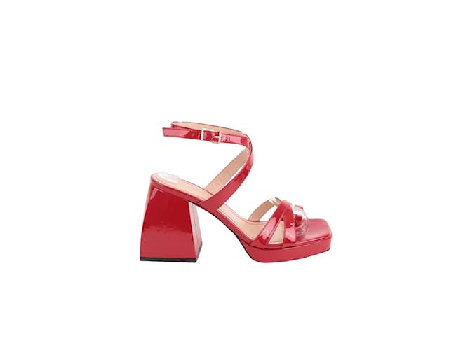 Autre Marque Leather Heels Red  ref.1170431
