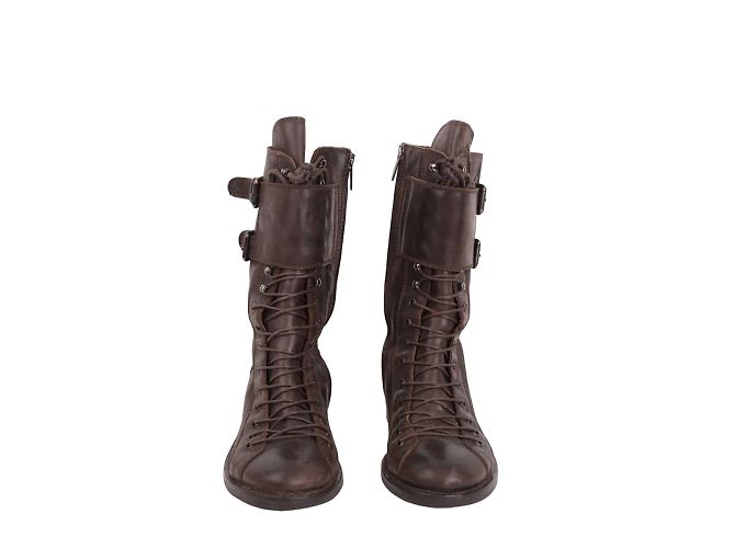 Pinko Botas de couro com cadarço