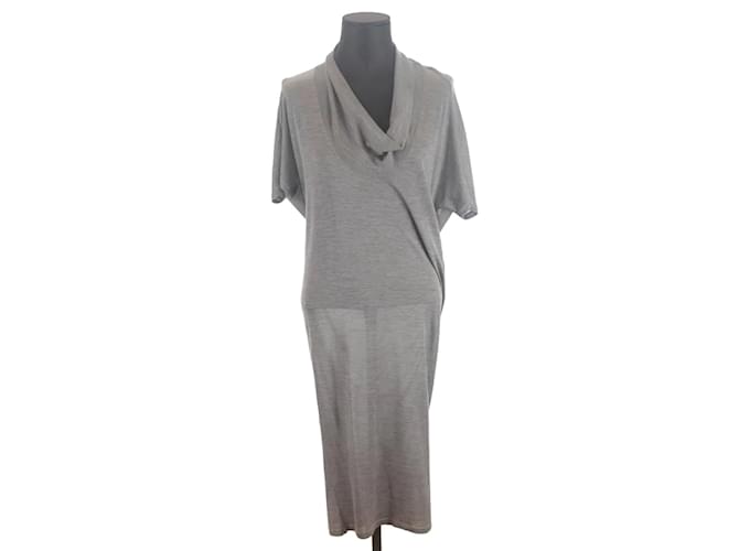Balenciaga Wool dress Grey  ref.1170436