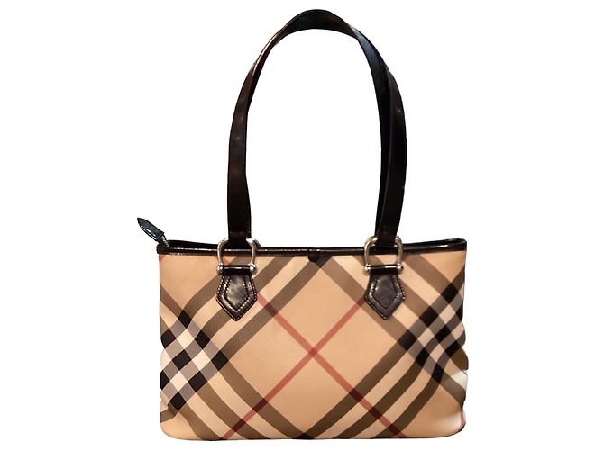 Borsa Burberry Supernova Beige Nero Rosso Multicolore