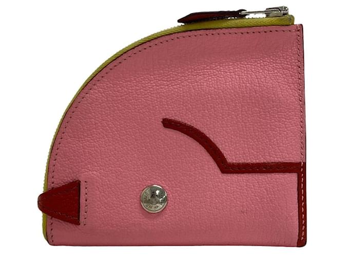 Hermès-Fahrerlager Pink Leder  ref.1170766