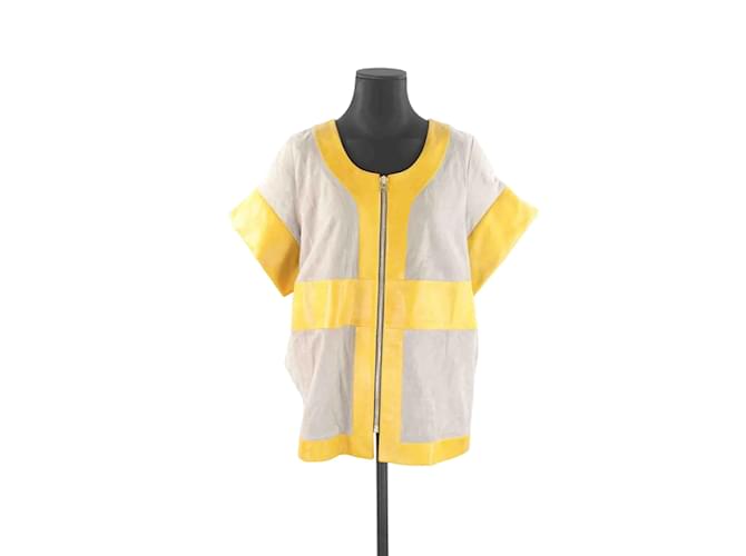 Heimstone Leather coat Yellow  ref.1170975