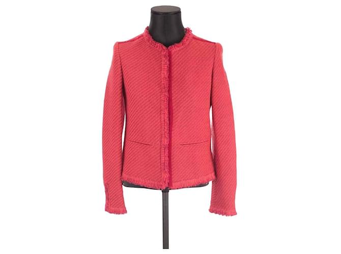 Maje Jacket Red Synthetic  ref.1170985