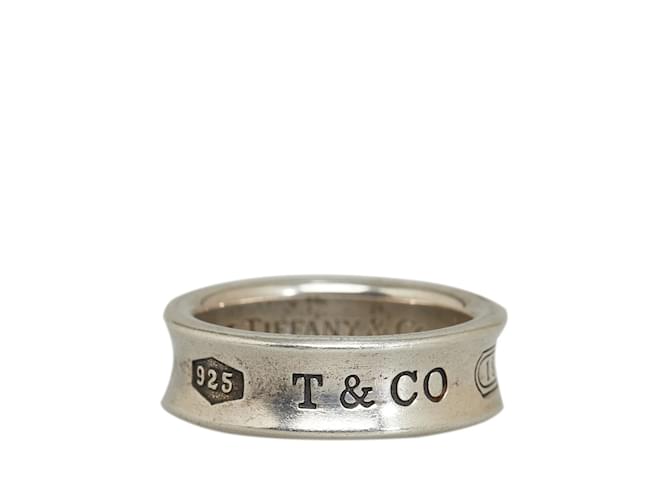 Tiffany & Co Silberne Tiffany 1837 Band Ring Geld  ref.1171019