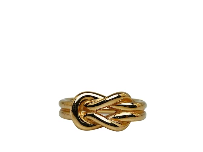 Ring Hermès Anillo de bufanda Hermes Regate de oro Dorado Metal  ref.1171023