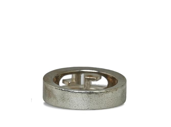 Silver Gucci Silver Tone Ring Silvery Metal  ref.1171034