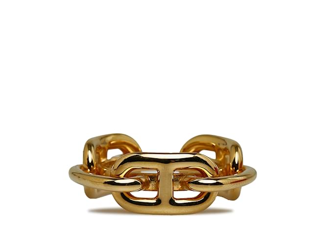 Ring Hermès Anillo de bufanda Hermes Regate de oro Dorado Oro amarillo  ref.1171044
