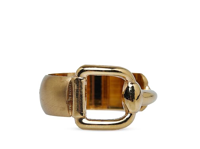 Gold Gucci Horsebit Scarf Ring Golden Yellow gold  ref.1171054